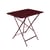 Bistro Foldable table metal red / 77 x 57 cm - 4-seater / Parasol hole - Fermob