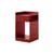Caisson à roulettes Rotate SC73 métal rouge / 35 x 35 x H 59 cm - &tradition