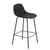 Chaise de bar Fiber Bar / H 65 cm - Pieds métal - Muuto