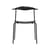 Chaise empilable CH88T bois noir / Hans J. Wegner, 1955 - CARL HANSEN & SON