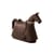 Cheval à bascule Rocky plastique marron - Magis