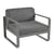 Fauteuil rembourré Bellevie Lounge / Tissu graphite - Fermob