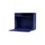 Wand-Schreibtisch Studio holz blau / B 69,6 x H 58,2 cm - MONTANA