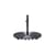 Base da ombrellone The Clamshell metallo nero / 25 kg - Per pole da 2,5 a 3,81 cm - BUSINESS & PLEASURE