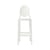 Chaise de bar One more plastique blanc / H 65cm - Kartell