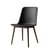 Chaise Rely HW71 plastique noir bois naturel / Plastique recyclé & pieds bois - &tradition