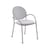 Fauteuil Les Arcs métal gris / Aluminium perforé - Coussin inclus - Unopiu