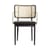 Stapelbarer Sessel Cannage textil faser holz schwarz / Stoff - RED Edition