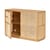 Buffet Air bois naturel / Meuble TV - Cannage rotin - L 120 x H 81 cm - Design House Stockholm
