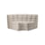 Divano d'angolo N701 tessuto beige / Modulo ad angolo arrotondato a 90° - L 120 cm - Ethnicraft