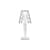 Big Battery LED Table lamp plastic material transparent / H 37 cm - On the mains - Kartell