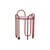 Beistelltisch Whimsica metall rot / Ø 30,5 x H 46 cm - Bloomingville