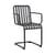 Fauteuil de repas Palissade Cantilever métal noir / Small - Hay