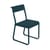 Sedia Bellevie metallo blu / Metallo - Base a slitta - Fermob