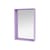 Specchio murale Colour Frame - Shelfie legno viola / 46,8 x 69,6 x P 9,9 cm - MONTANA