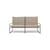 Canapé de jardin 2 places Desert tissu beige / L 156 cm - Ferm Living