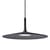 Sospensione Aplomb Large pietra grigio nero / LED - Cemento - Ø 45 x H 20 cm - Foscarini