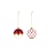 Weihnachtskugel Delight n°4 glas rot / Set von 2 - Ø 6 cm - Alessi