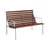Banc avec dossier Traverse Lounge bois marron / L 114 cm - Avec accoudoirs / Bouroullec - Hay