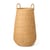 cesto della biancheria sporca Braided fibre legno naturale / Ø 42 x H 80 cm - Rattan - Ferm Living