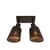 Deckenleuchte verstellbarer Spot Java faser holz beige / Geflochtener Bambus / 2 drehbare Spots L 22 cm - GOOD&MOJO