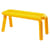 Panca imbottita Bold tessuto giallo / Tessuto - L 100 cm - Moustache