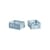 Lot de 2 paniers Colour Crate MINI plastique bleu / 17 x 13 cm - Recyclé - Hay