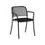 Café Stackable armchair metal black - Emu