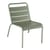 Chaise lounge Luxembourg métal vert / Assise basse - Fermob