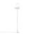 Lampadaire Birdie Easy   plastique blanc / H 150 cm - Foscarini