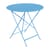 Table pliante Bistro métal bleu /Ø 77 cm - 3/4 personnes - Trou pour parasol - Fermob