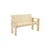 Crate Outdoor Bench with backrest natural wood / Gerrit Rietveld, 1934 – L 132 cm - Hay