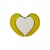 Specchio murale Love Banana vetro giallo / L 64 x H 50 cm - Seletti