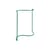Supporto Colour Rack metallo verde / Forma S - L 144 x P 60 cm - Hay