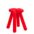 Bold Upholstered stool textile red / Padded - Moustache