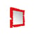 Miroir mural Pixel plastique rouge / 80 x 80 cm - Slide