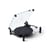 Platine vinyle Turntable verre noir / Bluetooth 5.0 - Transparent Speaker