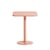 Week-End Square table metal pink / Bistrot - Aluminium - 60 x 60 cm - Petite Friture