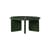 Table basse Deya vert / Ø 80 x H 32 cm - Béton émaillé - Ferm Living