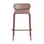 Tabouret de bar Week-end métal rouge / Aluminium - H 80 cm - Petite Friture
