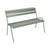 Banc avec dossier Monceau métal vert / 2 à 3 places - L 116 cm - Fermob
