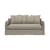 Canapé convertible Ghost 15 tissu gris / 2 places - L 200 cm - Gervasoni