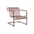 Fauteuil bas Palissade Cantilever Lounge métal rouge - Hay