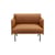 Fauteuil rembourré Outline cuir marron - Muuto