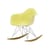 Rocking chair RE RAR - Eames Plastic Armchair materiale plastico giallo / (1950) - Riciclato - Vitra