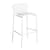 Tabouret de bar Week-End métal blanc / Aluminium - H 80 cm - Petite Friture