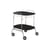Desserte Gastone plastique noir / Pliable - 68 x 62 cm - Kartell