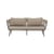 Gartensofa 2-Sitzer Pavone metall beige / L 174 cm - Handgewebtes Polyesterseil - Bloomingville