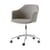 Poltrona a rotelle Rely HW55 tessuto marrone beige / Tessuto - Girevole & altezza regolabile - &tradition