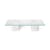 Table basse Mineral verre marbre blanc transparent / 120 x 70 cm - Ferm Living